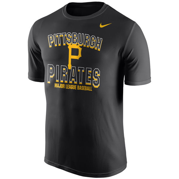 MLB Men Pittsburgh Pirates Nike Cooperstown Collection Legend Team Issue Performance TShirt Black